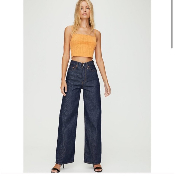 Levi's Denim - Ribcage WideLeg Jeans - Free People, High&Mighty
